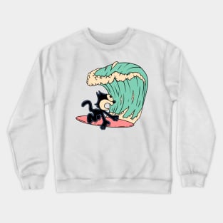 Big Wave Attack Felix the Cat Crewneck Sweatshirt